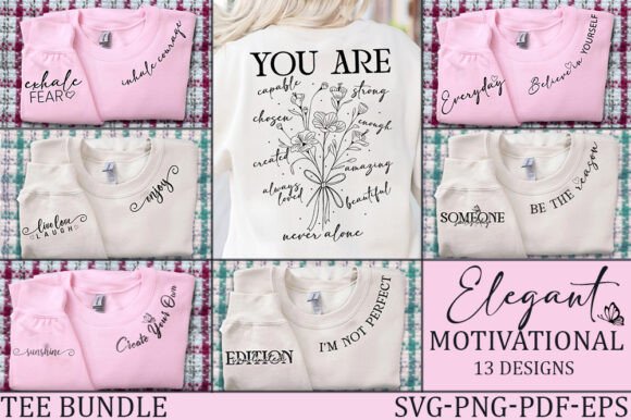 Elegant Motivational Sleeve Bundle SVG