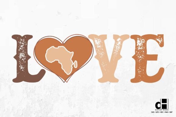 Love-Black History Month SVG PNG