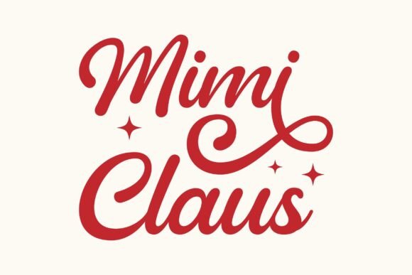 Mimi Claus Retro SVG Cut File