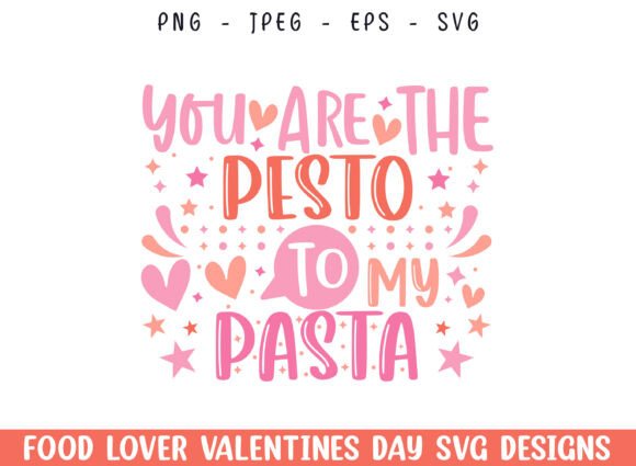 Pesto to Pasta Valentines Day SVG Design