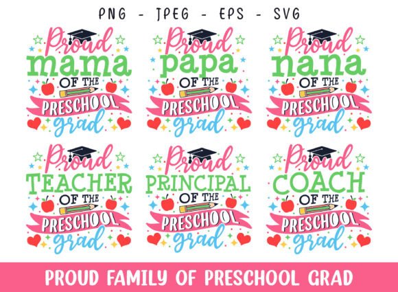 Proud Family of the Preschool Grad SVG