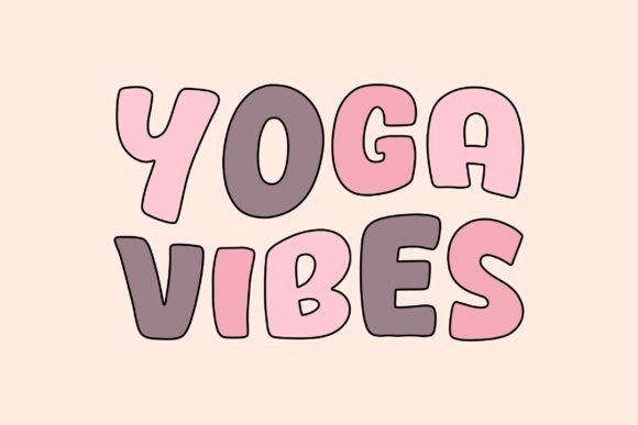 Retro Yoga Vibes SVG Sublimation Design
