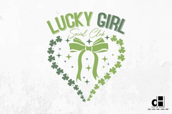St.Patrick’s Day Retro Lucky Girl SVG